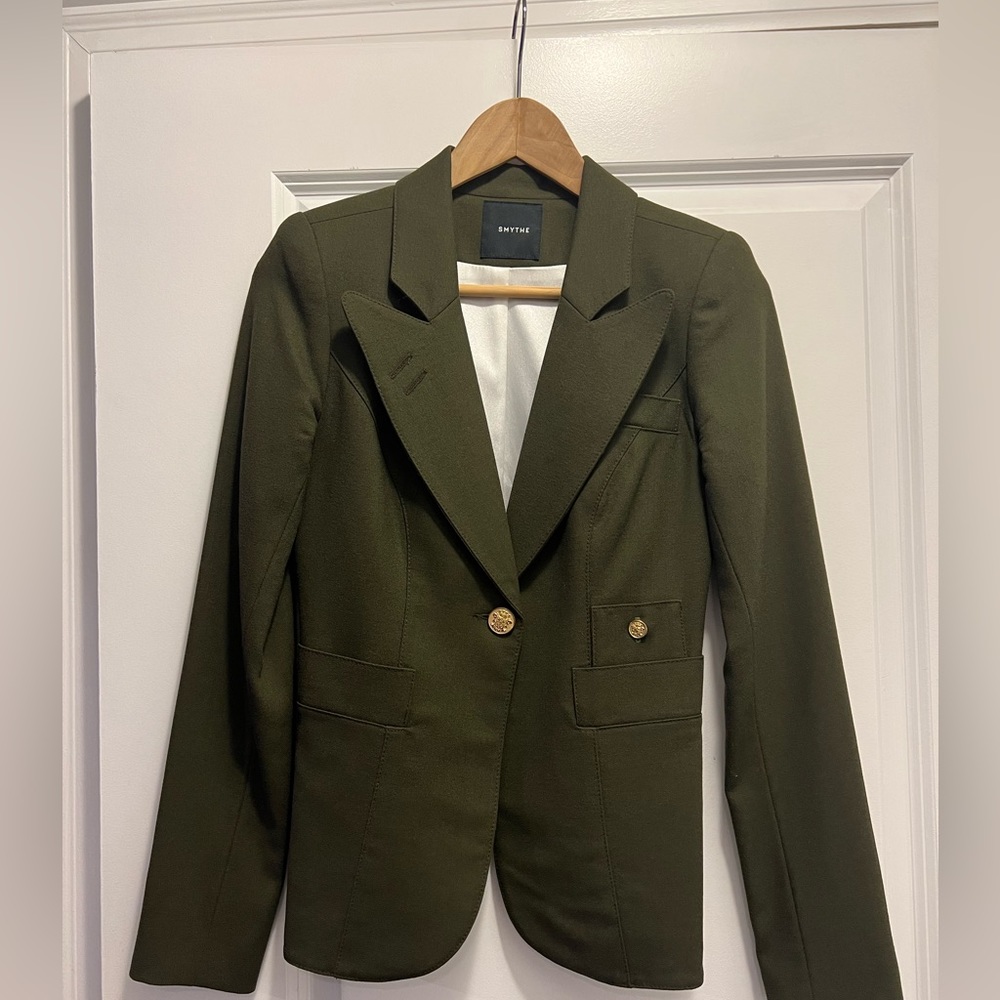 Smythe Olive Green Tailored Blazer - Picture 6 of 6